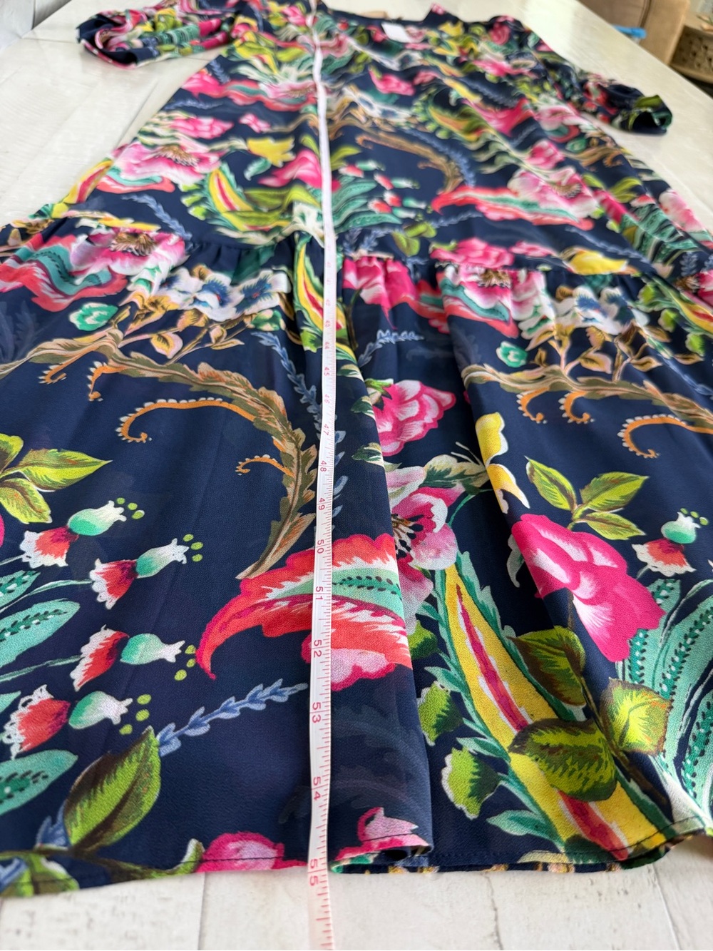 Soft Surroundings Samantha Maxi Floral Faux Wrap Dress size Large NWT - Picture 7 of 9